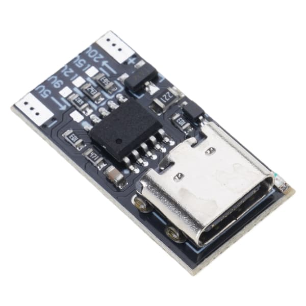 Programmerbar USB C Strømadapterkort 9V 12V 15V 20V Justerbar Udgang