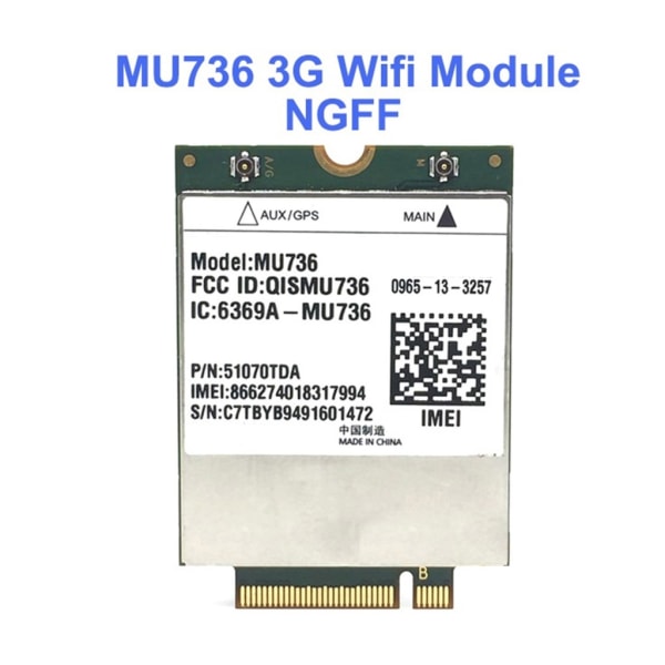 MU736 3G NGFF M.2 WiFi Dongle trådlös modul Nätverksadapterkort för WCDMA
