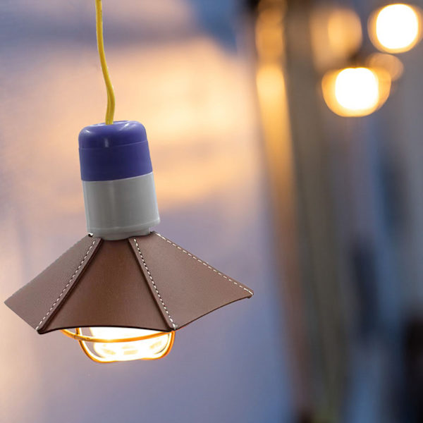 PU-läder lampskärm utomhuslampskärm ersättning camping spotlight skugga Black