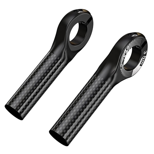 1 par ergonomisk design 22,2 mm sykkel sykkel terrengsykkel styre grep ender Black