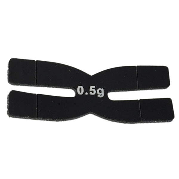 3 st Badminton 0,5 g Racket Head Balance Strips H-formad Tennis Racket Vikt Black