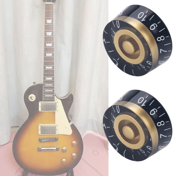 4 st Akryl Gitarrknoppar Volym Ton Topphatt Knoppar för Elgitarr