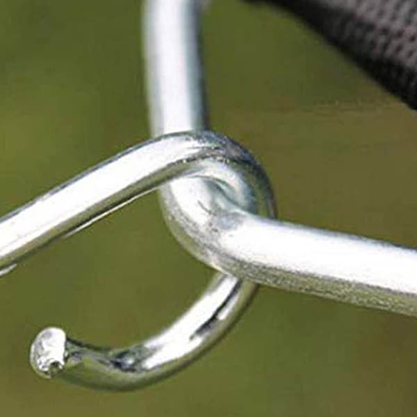 50 st Trampolinspännen Triangulära Ringar Höghållfasta V-ringar Spännen