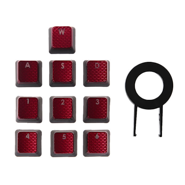 10 nycklar Keycaps RGB Ergonomisk bakgrundsbelyst Keycap för Corsair K70 K65 K95 G710Cherry MX Switches Mekaniskt tangentbord