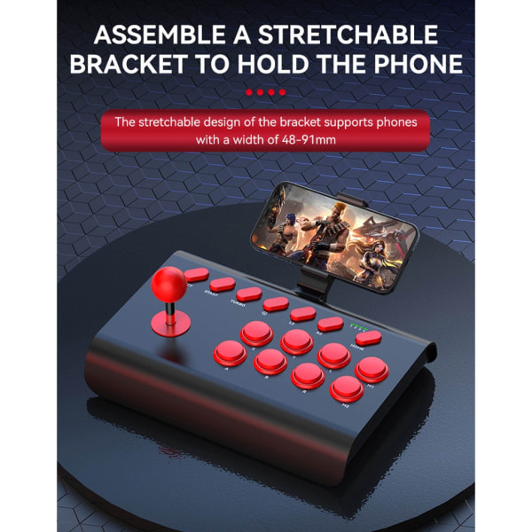 Game Joystick Rocker Fighting Controller för switchar PC Game Controller Board Joystick Control Device Purple 