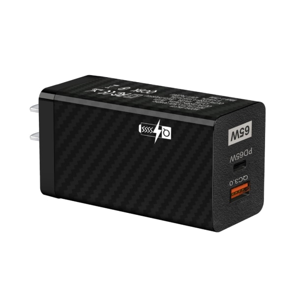 65W GaN Lader for QC 3.0 PD 65W Hurtiglading Hurtiglading For mobiltelefon Type C PD USB Mobiltelefonlader US/EU P