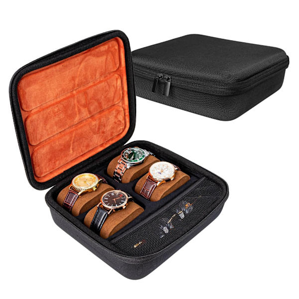 Extra EVA Klockdisplaybox med lojal tilläggsficka och skyddande foder
