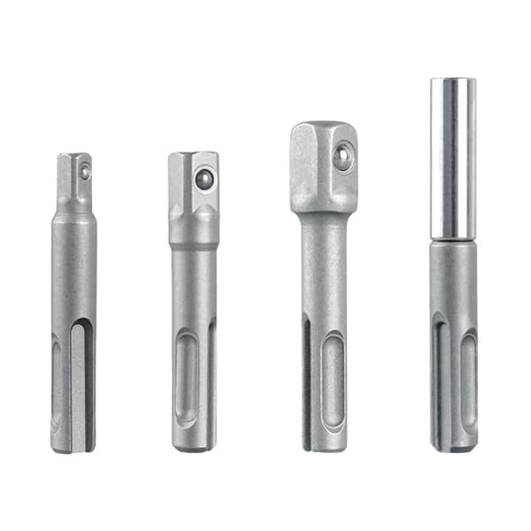 4-pack Borrchuckadapterset, Borrchuckadapterset, Slagborrförlängningsbit