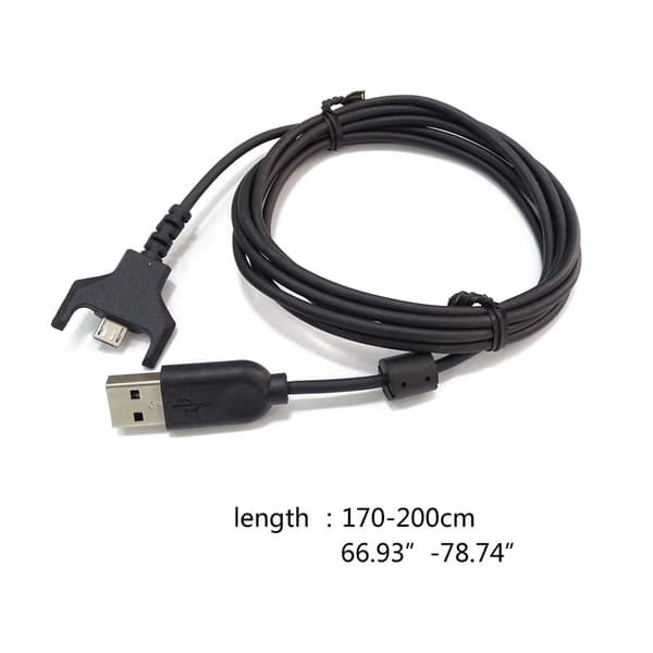 2m Holdbart Nylon Flettet Line USB Musekabel Kabel Til GPW GPX Mus