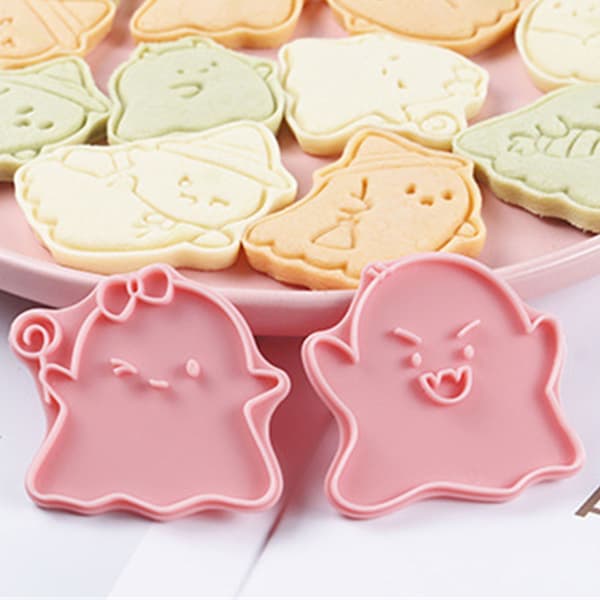 8 Kakformar Halloween Kakskärare Spöklik Form Kakformar