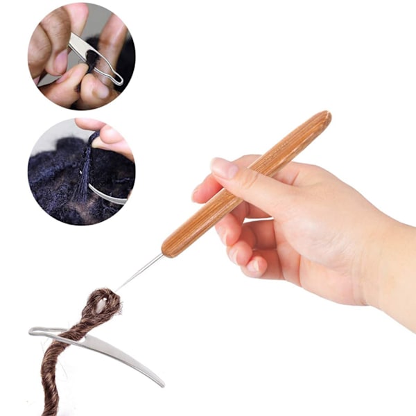 Virknål Bambu Dreadlock Virknål Dreadlock Nål För Flätor