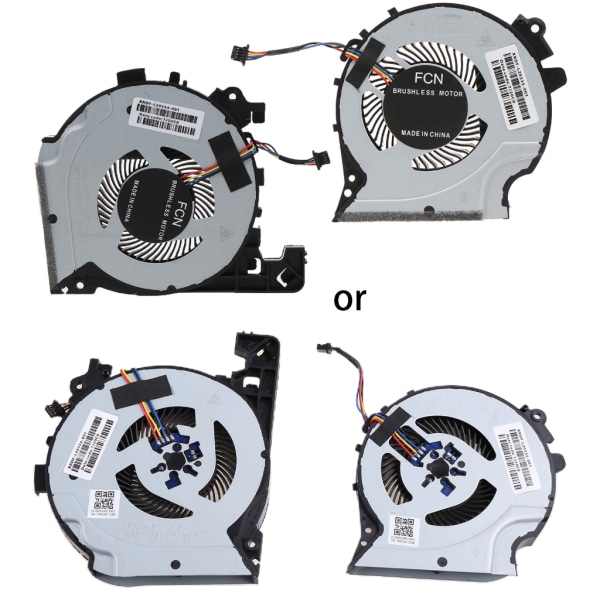Alkuperäiset CPU GPU Fan Cooler jäähdyttimet HP Pavilion 15-CX, CX0049NR, CX0071, CX0061, L20334, L20335 harjattomaan jäähdytykseen