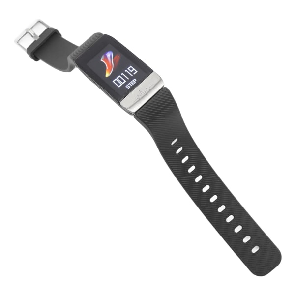 Bluetooth vandtæt smartwatch til udendørs sport Fitness - 1,14 tommer skærm, kropstemperaturmåling - sort