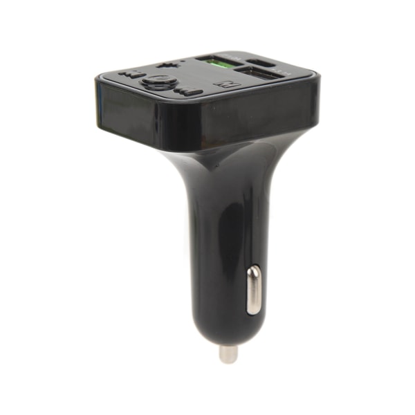 Älykäs Bluetooth-auton soitin, jossa on kaksi USB-latausporttia ja FM-toiminto