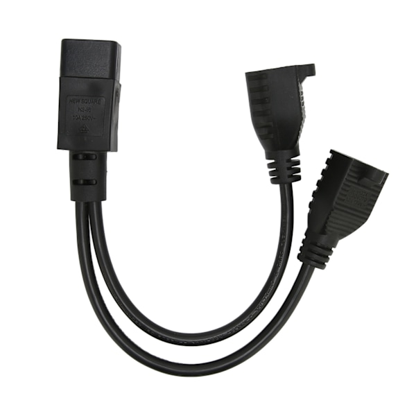 Y-Splitter Strømstikledning IEC 320 C14 Han til Dobbelt 5 15R Hun Splitter Adapterkabel 30 cm 10A 125‑250V