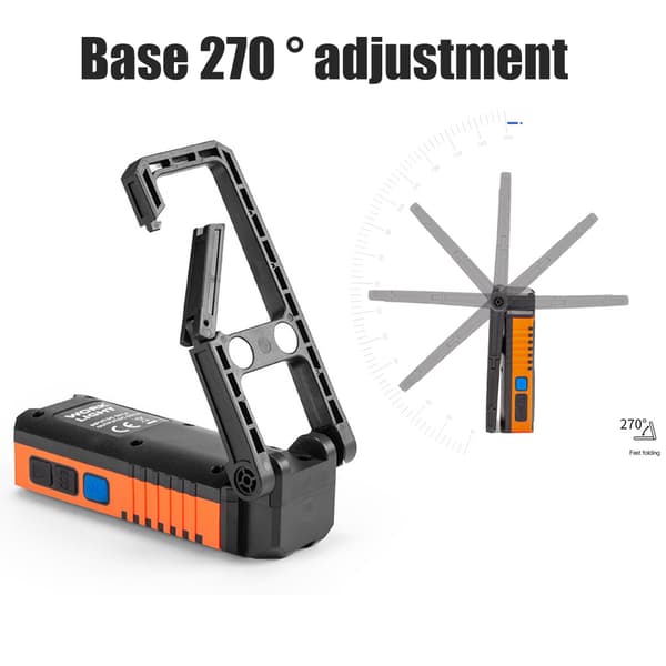 Multifunksjonell LED Arbeidslampe Magnet Bluetooth Høyttaler COB Flomlys USB Oppladbare Reparasjonslys