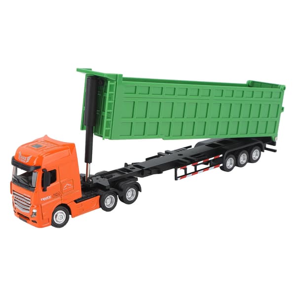 1:50 skala Diecast model lastbil legetøj Statisk model bil dumper til Børn Drenge Gaver Grøn