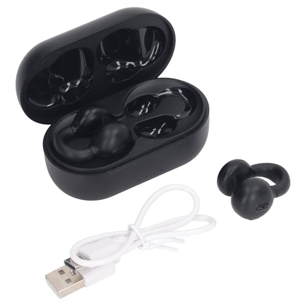 Ørepropper med klips, trådløse, ergonomiske, åpne ørepropper, Bluetooth-ørepropper, sport, løping, lang batterilevetid