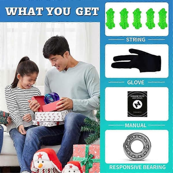 LESHARE Professional Competition Yo-Yo Black Pearl for Beginners
