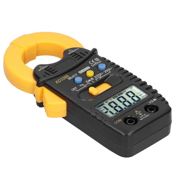 Multimeter Maksimalverdi Hold Auto Range Multifunksjon LCD Digital Display Sikker Bærbar Klem-meter (KD3399)