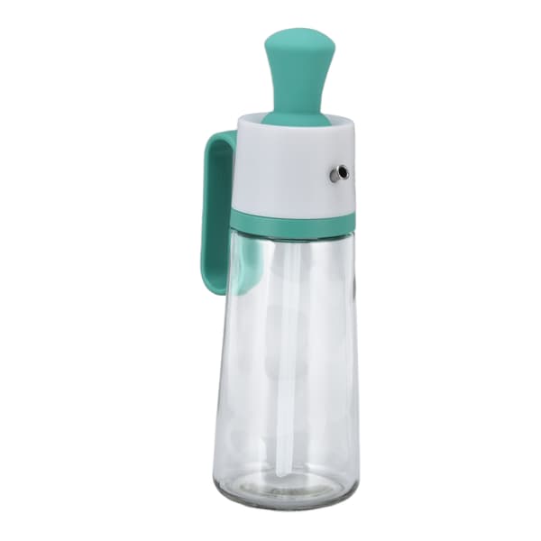 Oliekande 550 ml Anti-lækage Eddikedispenser Synlig Kapacitet Blank Oliedispenser med Skala til Udendørs Grill Grøn