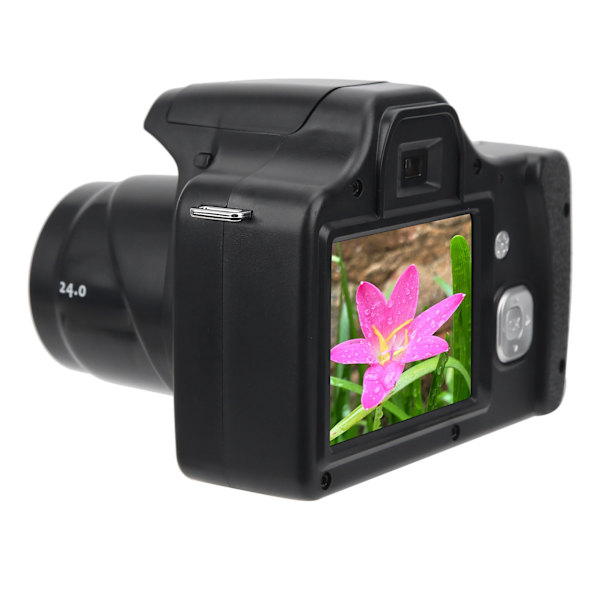 Digitalkamera med 18x zoom og 3,0 tommers LCD-skjerm