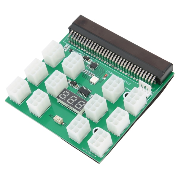 Power Breakout Board 12 porttia 6pin 1600W Server Power Distributor Board Adapter tarvikkeet 12V