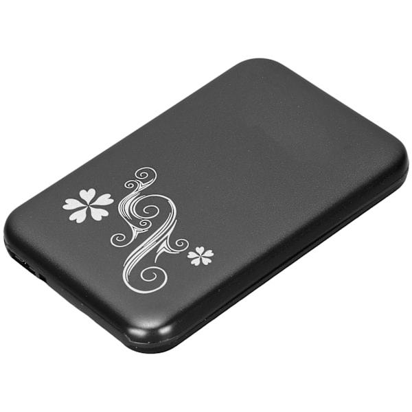 Harddisk-kabinett 2,5 tommer USB3.0 Støtter 3TB 5 Gbps Overføring Aluminium Legering Plug and Play HDD Kabinett Svart