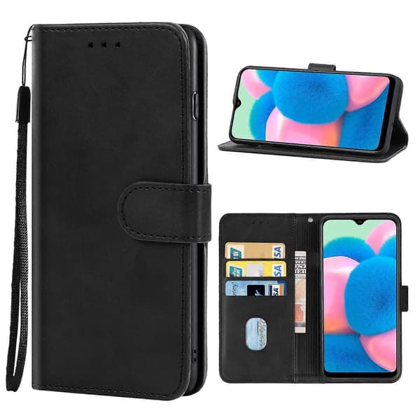 (Ny) För Samsung Galaxy A30s / A50 / A50s Läderfodral Black