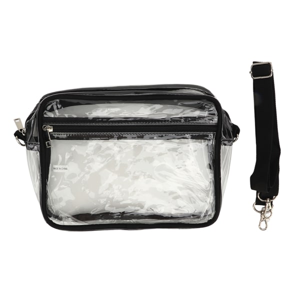 Vandtæt PVC Clear Messenger Bag med justerbar rem - stor kapacitet og rejsevenlig