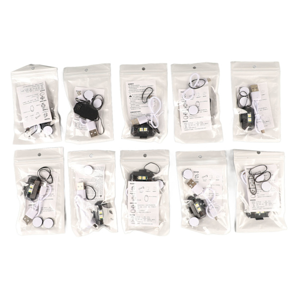 Trådlös motorcykel LED Strobe Light - 10st, 7 färger, hög ljusstyrka