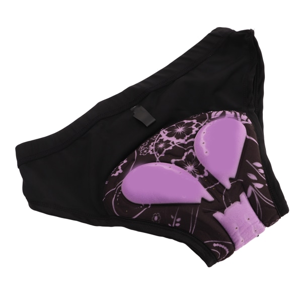 Andningsbara cykelunderkläder för kvinnor med 3D vadderade cykelshorts - snabbtorkande, stötdämpande (svart, XL)