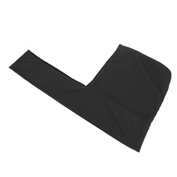 Omedelbar kylning U-formad hoodie handduk - mikrofiber, andas, solskydd, svart