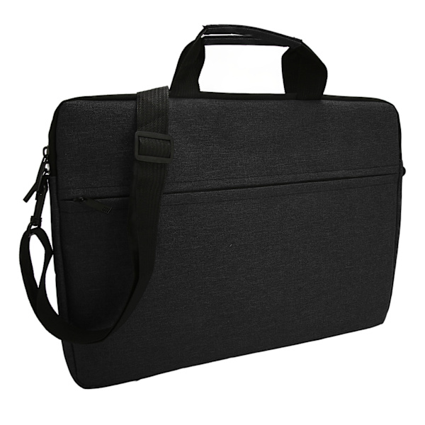 15,6 tums Laptopfodral Vattentätt Polyester Laptopväska Bärbar Notebook Skyddande Väska för Resa Affärsresa Svart