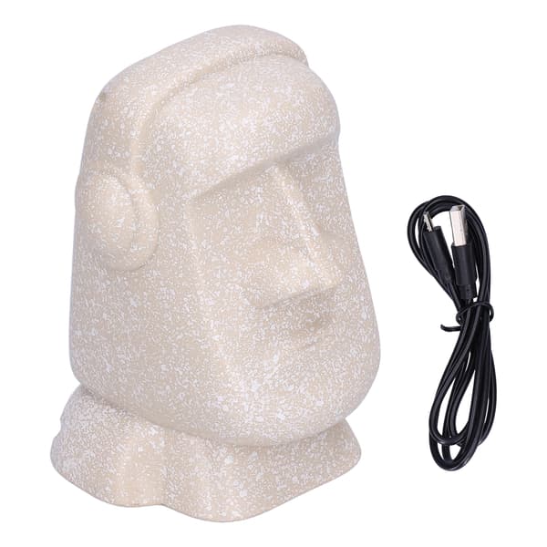 Originalitet Statue Bluetooth Høyttaler Påskeøya Stein Mann Form USB Ladehøyttaler