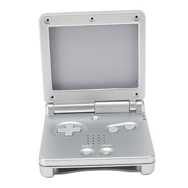 GBA SP Udskiftningsskal med Knapper - Sølv