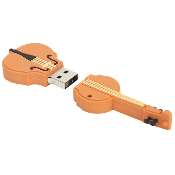 Violinformet USB-minnepenn Søt Hjemmekontor USB Flash Drive for Musikkdata Lagring 64GB