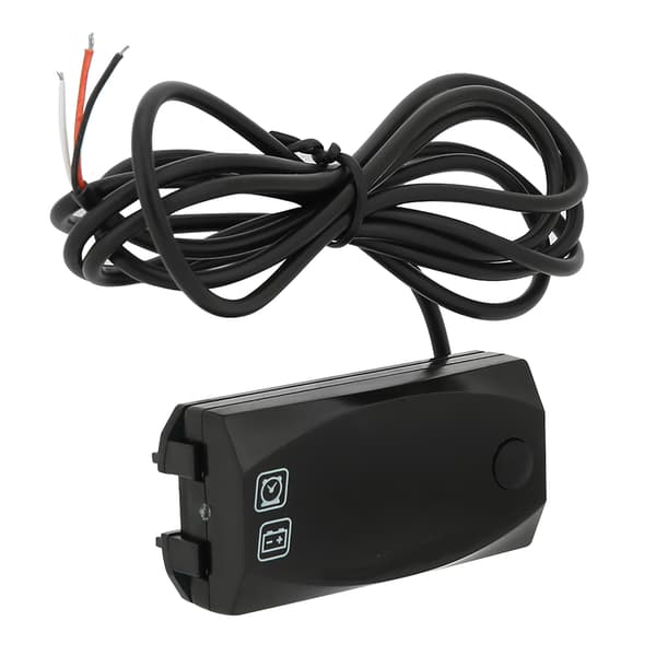 Motorcykel 2-i-1 LED Voltmeter Elektronisk Ur Vandtæt Digital Display