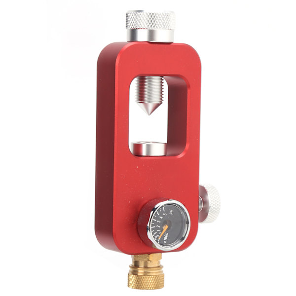 DIDEEP Scuba Adapter til dykkerudstyr Stor flaske til lille flaske 8MM Manometer 0.5L 1LRød