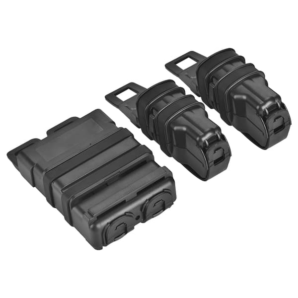 Taktisk Molle Magasintaske Sæt til Militær Airsoft Spil (Sort)