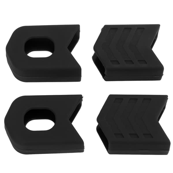 4pcs Crank Boots Durable Portable Effective Protective Compact Stable Lightweight Replaceable Lightweight Bicycle Parts Black