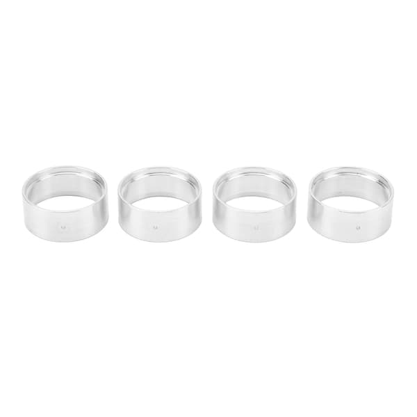 4st Intern Beadlock Ring Lättvikt RC 1.0in Beadlock Fälg RC Beadlock Hjulring för Axial Scx24 1/24 Silver