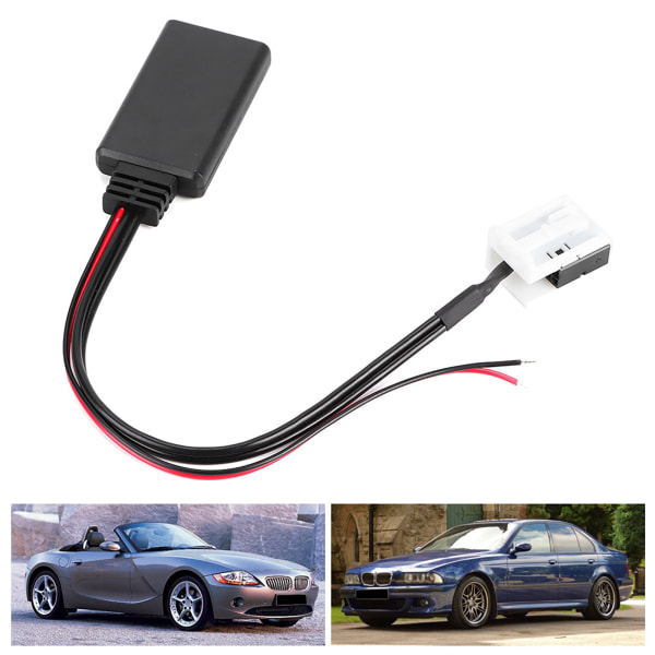 Bluetooth-autoadapteri E60 E61 E62 -malleille 12-nastaisella AUX-IN-kaapelilla