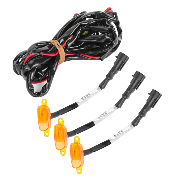 Bilgrillbelysning (3 stk) med kabelbånd - Perfekt passform for Ford F-150 Raptor 2010-2014 2017-up - Gul linse, gult lys