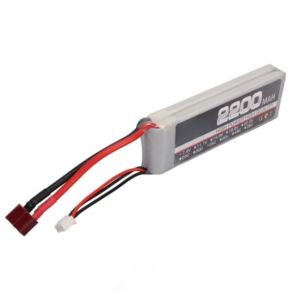 Högpresterande 7,4V 2200mAh 35C LiPo-batteri för RC-flygplan