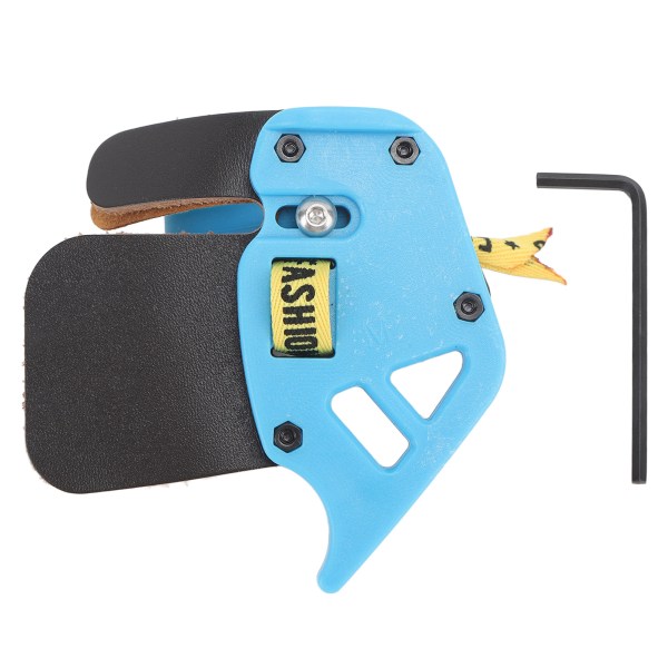 Blue Archery Finger Tab - Fingerskydd i PU-läder för Recurve-bågeskytte