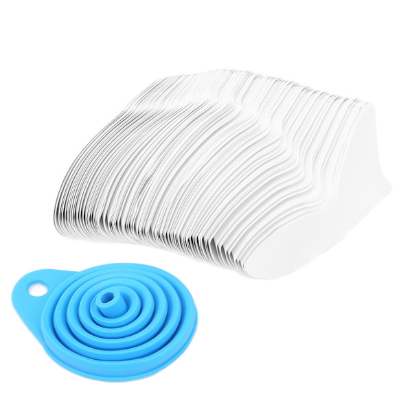 Fin nylon fargesil - 100um - Silikon sammenleggbar trakt - UltraFlow filterpapirnett - 201stk