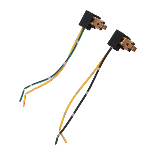 2 stk. Forlygtepære Fatning Ledningsnet Stik Adapterledning til H1 Pære