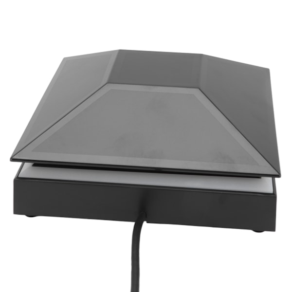 Kylfläkt för konsol 12W 3 Vindhastigheter Touch-brytare Justerbar Konsol Dammsäker Kylfläkt med LED-lampor USB-portar Svart