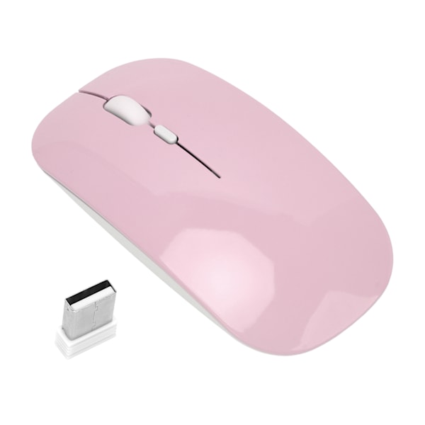2.4G Langaton Hiiri 2 Tilaa 1600 DPI Kannettava Optinen Hiiri USB Nano-vastaanottimella Toimistoon Kotiin Kannettavalle Tietokoneelle Puhelimelle Vaaleanpunainen